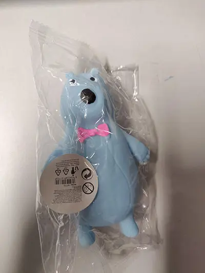Photo de l’avis officiel: Vent Winnie Bear Jouet pressable — risque: Suffocation