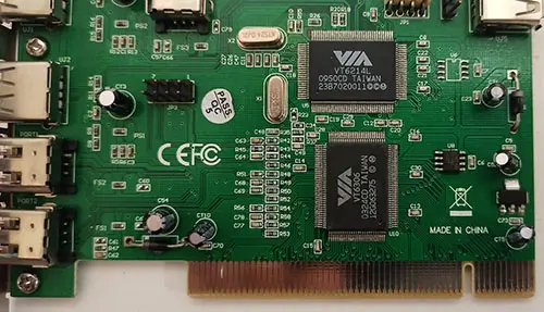 Foto uit de officiële melding: FireWire FIREWARE CARD Perifere component interconnect (PCI) kaart — risico: Milieu