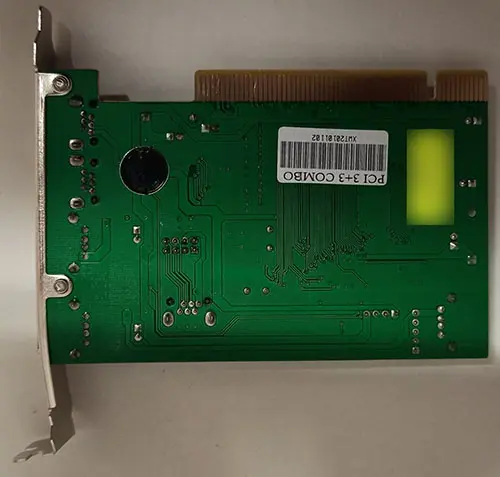 Foto uit de officiële melding: FireWire FIREWARE CARD Perifere component interconnect (PCI) kaart — risico: Milieu