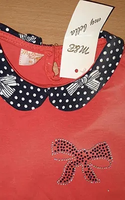 Foto do aviso oficial: M&amp;B My Bella Baby Conjunto de roupas para crianças — risco: Engasgamento