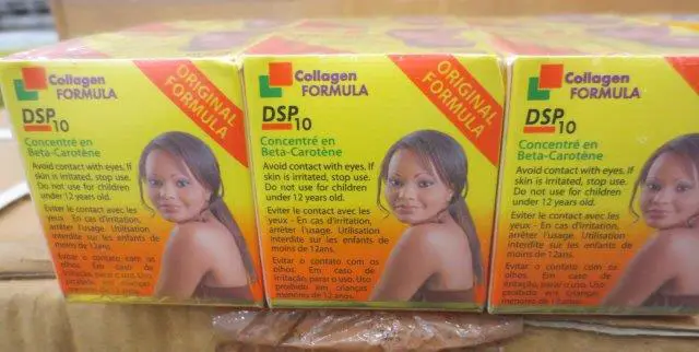 Foto aus der offiziellen Meldung: Light and natural Carotone Black spot corrector Haut-Bleaching-Creme — Risiko: Chemikalie