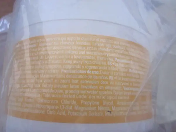 Photo de l’avis officiel: BYPHASSE Soin des cheveux - Masque kératine - keratin hair Mask - Soin régénérant - Cheveux secs - Dry Hair Ma — risque: Risque chimique
