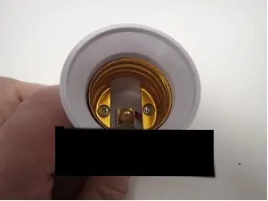 Foto dell’avviso ufficiale: Lampholder adapter E14 naar E27 Supporto della lampada — rischio: Scossa elettrica