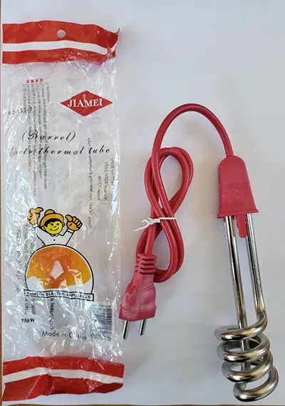Foto dell’avviso ufficiale: Jiamei (Barrel) Electrothermal tube Riscaldatore portatile ad immersione — rischio: Ustioni & Scossa elettrica