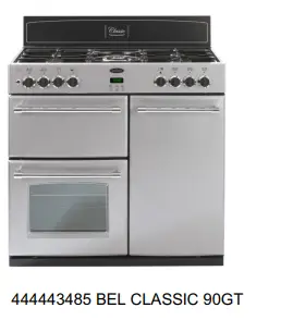 Photo from the official notice: Belling gas cooker — suffocation risk