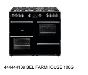 Photo from the official notice: Belling gas cooker — suffocation risk