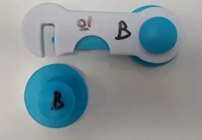 Foto aus der offiziellen Meldung: Kinderslot - Baby lock Babyschlösser — Risiko: Ersticken