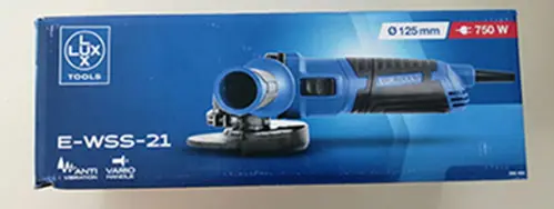 Foto do aviso oficial: LUX TOOLS LUX TOOLS E-WSS-21 Afiadora angular — risco: Ferimentos