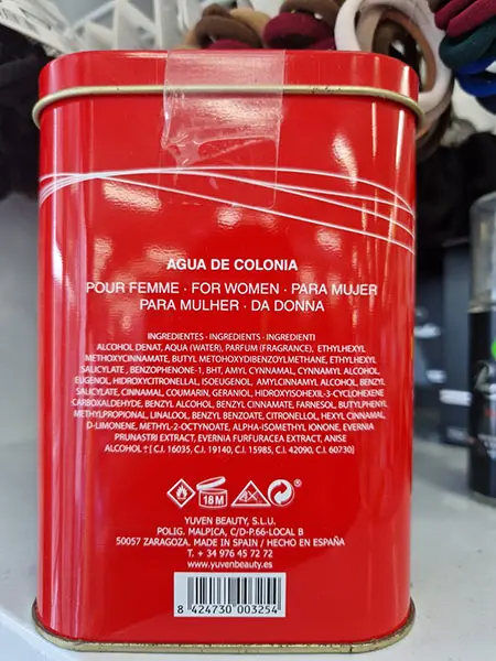 Foto dell’avviso ufficiale: Yuven Beauty Eau de toilette pour femme Profumo — rischio: Rischio chimico