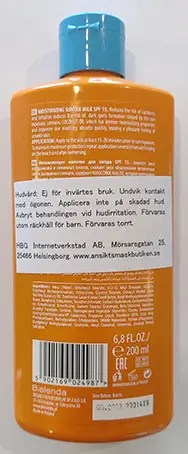 Foto do aviso oficial: BIELENDA SUN CARE Coconut Suntan Milk SPF 15 Creme de sol — risco: Químico