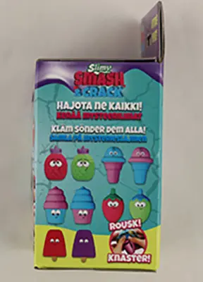 Photo de l’avis officiel: Slimy Smash &amp; Crack Jouet slime — risque: Risque chimique