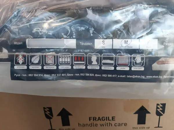 Photo de l’avis officiel: Mattress LATEX Matelas pour enfants — risque: Étouffement & Suffocation