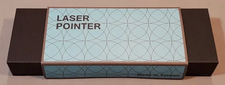 Foto aus der offiziellen Meldung: "LASER POINTER" Laserpointer — Risiko: Sehschaden