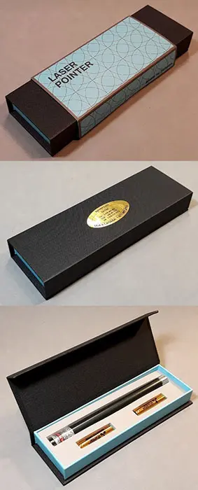 Foto aus der offiziellen Meldung: "LASER POINTER" Laserpointer — Risiko: Sehschaden