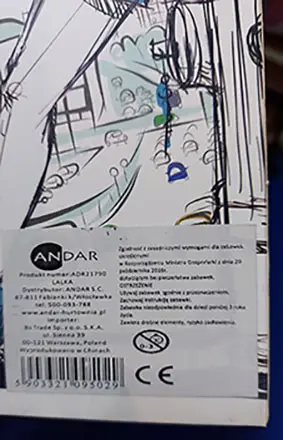 Foto do aviso oficial: ANDAR A sweet girl Boneca de plástico — risco: Químico