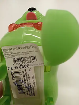 Photo de l’avis officiel: PERRO CON LUZ Y SONIDO Jouet électrique — risque: Étouffement