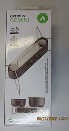 Photo from the official notice: Optimus portable camping stove — burns & fire risk