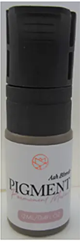 Foto uit de officiële melding: Perfect Eyelash Permanent Makeup Pigment Ash Blonde Tattoo inkt — risico: Chemische risico's