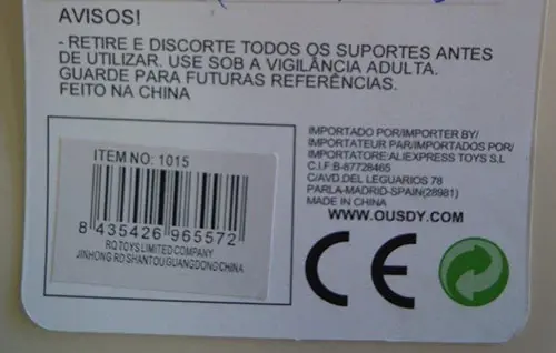 Foto do aviso oficial: Ousdy Boneca de plástico com acessórios — risco: Engasgamento
