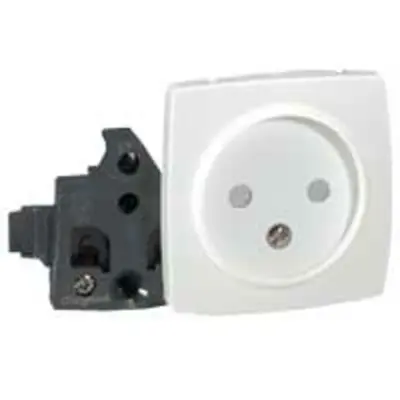 Photo from the official notice: Legrand Prise de courant sans terre electric socket — electric shock risk