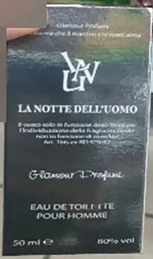 Photo de l’avis officiel: Glamour profumi La notte dell'uomo Parfum — risque: Risque chimique