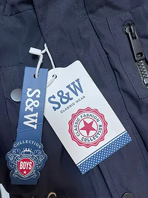 Photo de l’avis officiel: S&amp;W CALSSIC WEAR Veste pour enfants — risque: Blessures