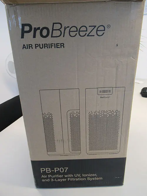 Foto do aviso oficial: ProBreeze Purificador de ar — risco: Choque elétrico