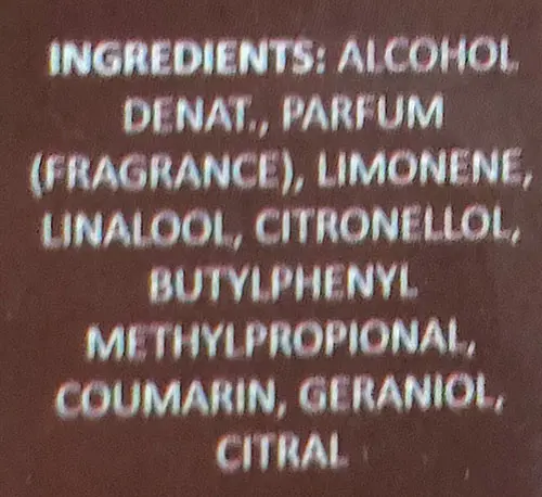 Photo de l’avis officiel: Mavi profumi Dolci Gabbiani intenso Parfum — risque: Risque chimique