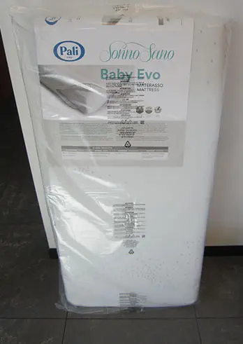 Foto do aviso oficial: Pali Sonno sano Baby Evo Colchão — risco: Engasgamento