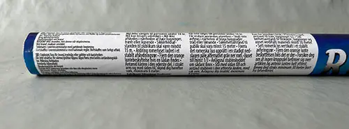 Foto do aviso oficial: Fyrværkerieksperten a/s Romerlys 5 skud Lumes de artifício — risco: Queimaduras & Lesões auditivas