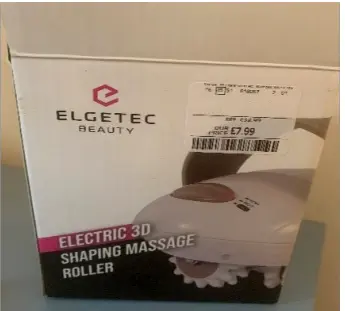 Foto del aviso oficial: Elgetec Elgetec Beauty Electric 3D Shaping Massage Roller Rodillo eléctrico de masaje de conformación 3D — riesgo: Choque eléctrico