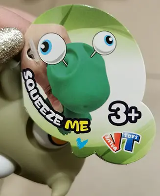 Photo de l’avis officiel: Value Toys Squeeze me Jouet pressable — risque: Étouffement