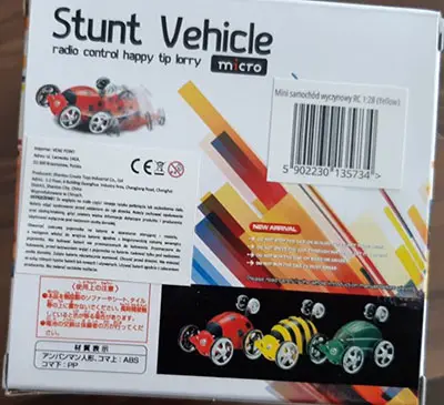 Foto dell’avviso ufficiale: CREATE TOYS Stunt Vehicle Giocattolo a batteria — rischio: Ambiente