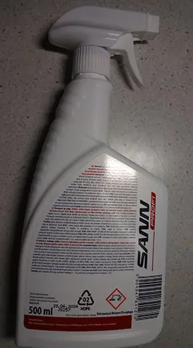 Foto dell’avviso ufficiale: SANN PROFI Burn marks and black smoke stains cleaner Più pulito — rischio: Rischio chimico