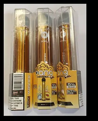 Photo from the official notice: bang bang XXL, 2000 puffs, 50 mg/ml (5%) 6 ml volume disposable electronic cigarette — chemical risk