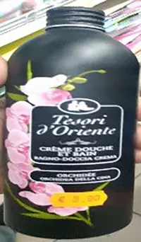 Foto dell’avviso ufficiale: Tesori d'Oriente Creme Douche Bain Doccia e sapone da bagno — rischio: Rischio chimico