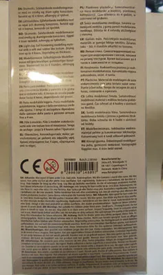 Photo from the official notice: Flying Tiger Copenhagen Vasetti di pasta modellabile leggera “ liskumvoks light clay" modelling clay — chemical risk