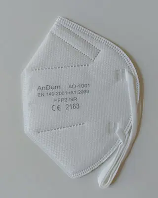 Foto aus der offiziellen Meldung: AnDum Particle Filtering Half Masks Partikelfiltermaske — Risiko: Gesundheitsrisiken/Sonstige