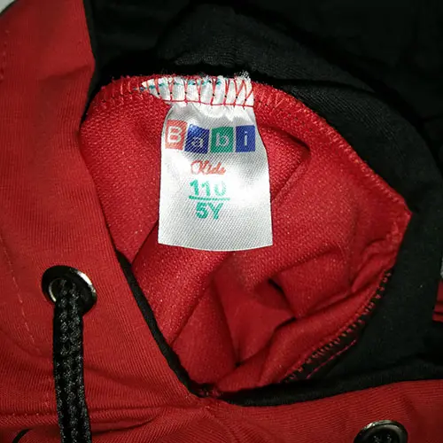 Foto do aviso oficial: BABI KIDS Pijama infantil — risco: Ferimentos & Estrangulamento (A12/00126/23)