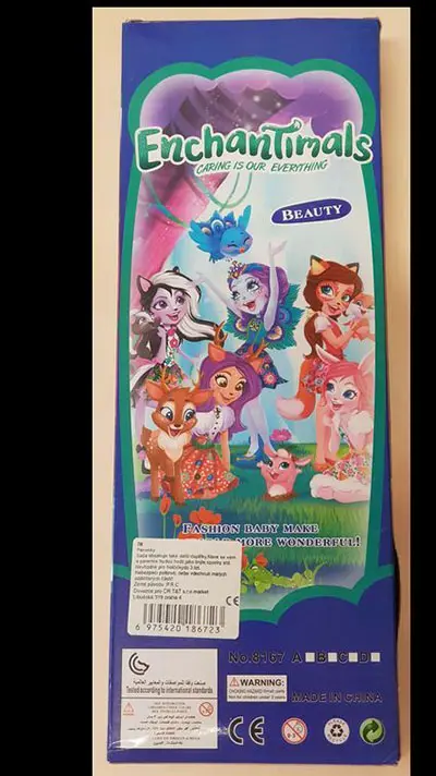 Foto do aviso oficial: Beauty EnchanTimals CARING IS OUR EVERYTHING Boneca de plástico — risco: Químico