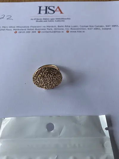 Foto dell’avviso ufficiale: SWRING 18210608999 Anello — rischio: Rischio chimico