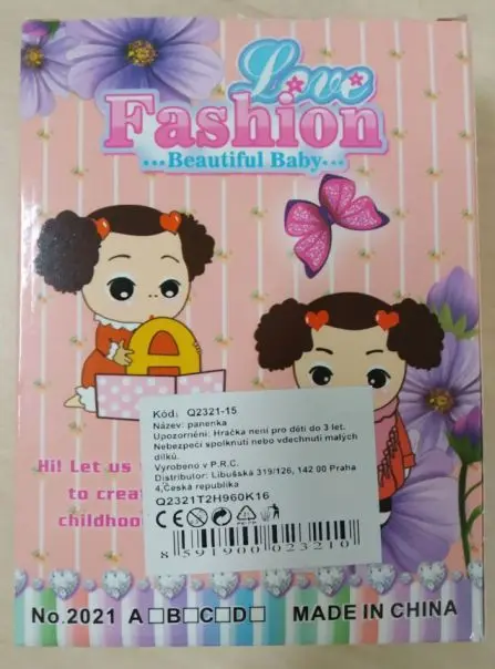 Foto do aviso oficial: HAPPY PARTNER ! Love Fashion …Beautiful Baby… Boneca de plástico — risco: Químico