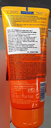 Photo de l’avis officiel: Eveline Cosmetics Amaizing Oils Lotion solaire — risque: Risque chimique