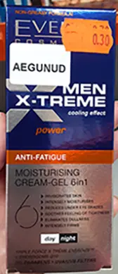 Photo de l’avis officiel: Eveline Cosmetics Men X-treme 6in1 Crème pour le visage — risque: Risque chimique