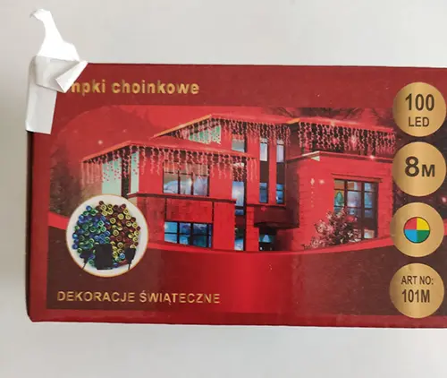Photo de l’avis officiel: STANDART Chaîne d’éclairage — risque: Choc électrique