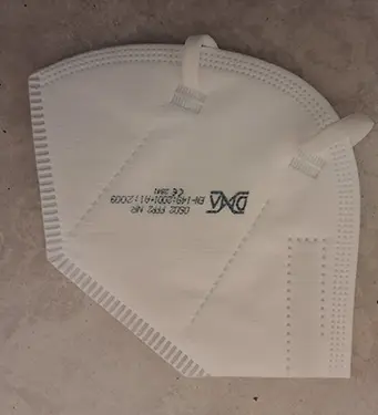 Photo from the official notice: DNA Protective mask particle filter mask — health risk