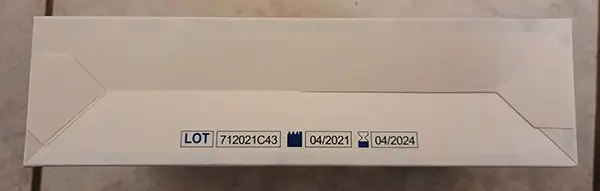 Photo from the official notice: DNA Protective mask particle filter mask — health risk