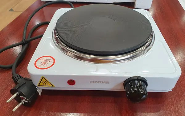 Foto do aviso oficial: ORAVA Electric cooker VP-8W Placa quente — risco: Choque elétrico