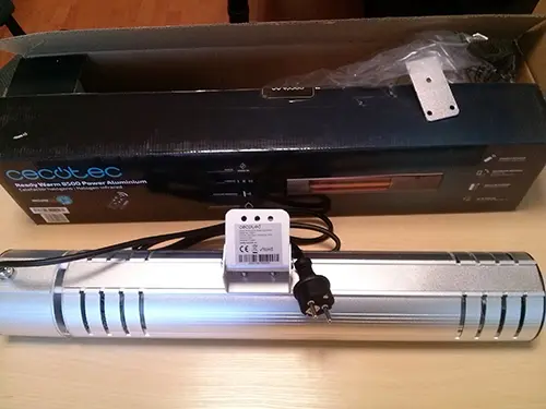 Foto uit de officiële melding: Ready Warm 8500 Power Aluminium Elektrische verwarming — risico: Brandwonden & Elektrische schok