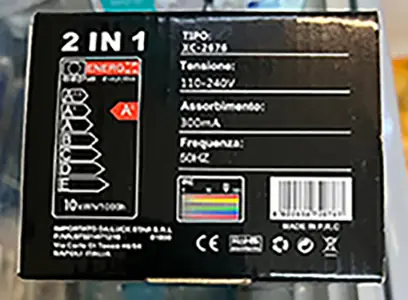 Foto do aviso oficial: WISDOM LINE Proiettore flash a led Projetor laser ao ar livre — risco: Lesões oculares